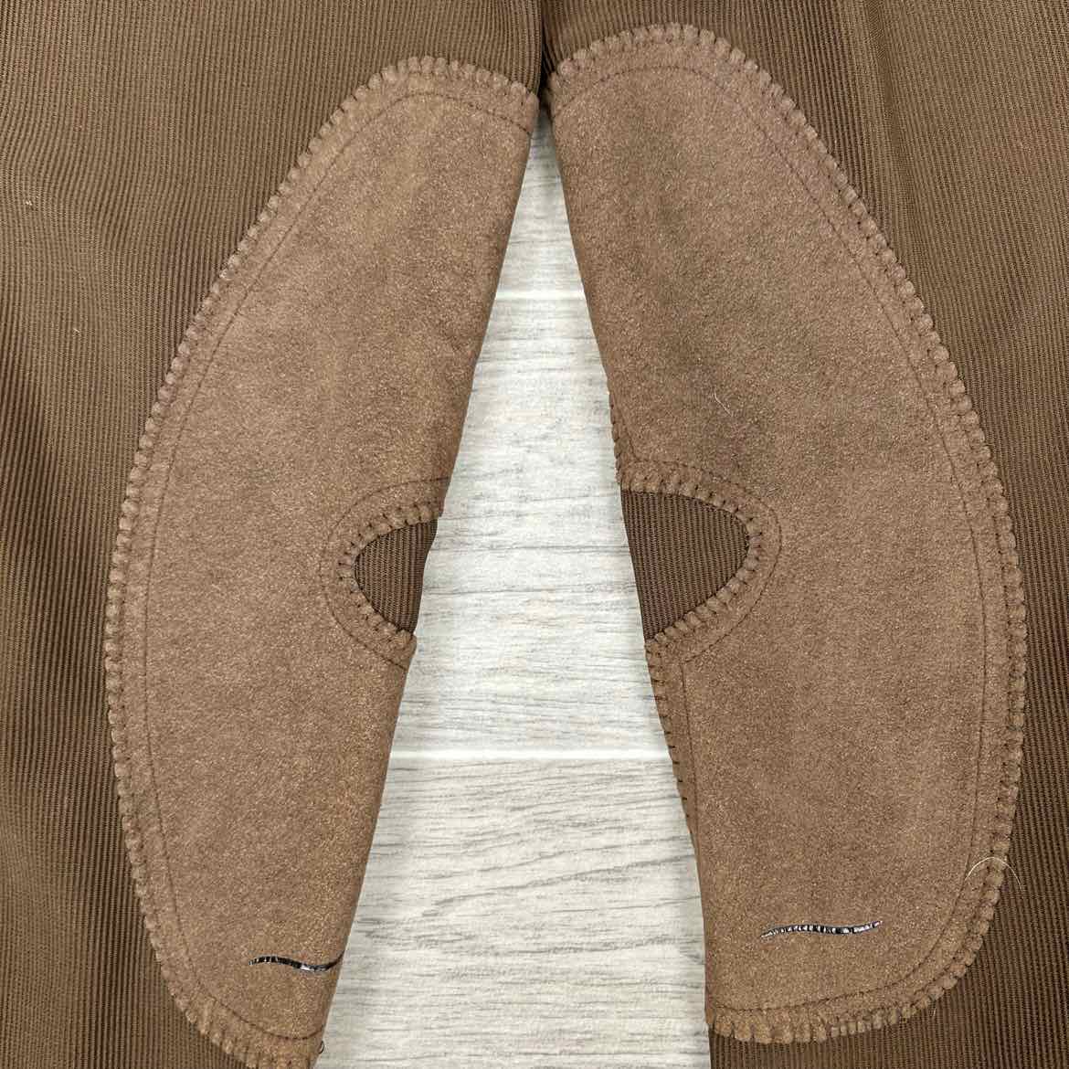 TuffRider Low Rise Rib Knee Patch Breeches, Size 24 L