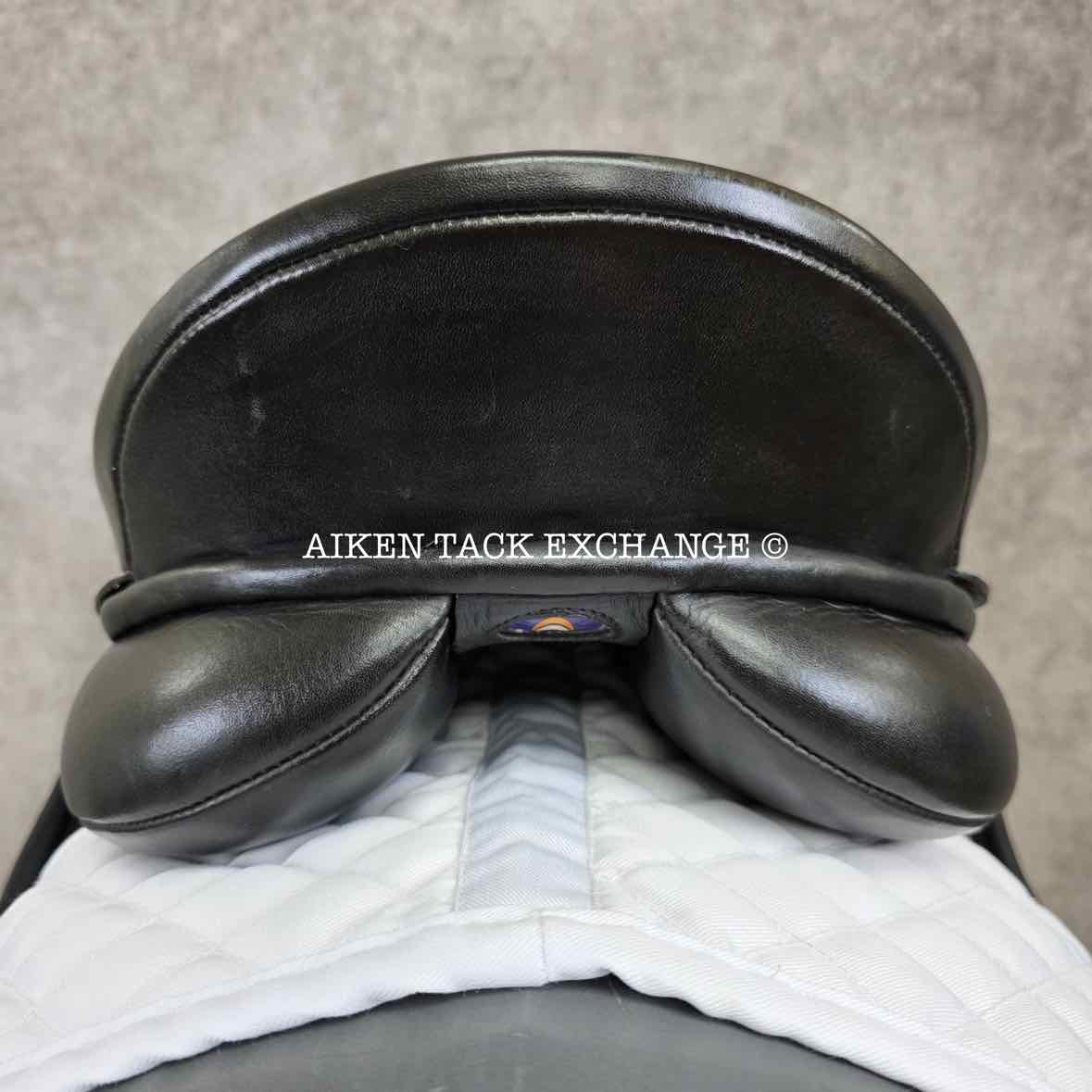 2007 Bates Caprilli Dressage Saddle, 17" Seat, Adjustable Tree - Changeable Gullet, Wool Flocked Panels