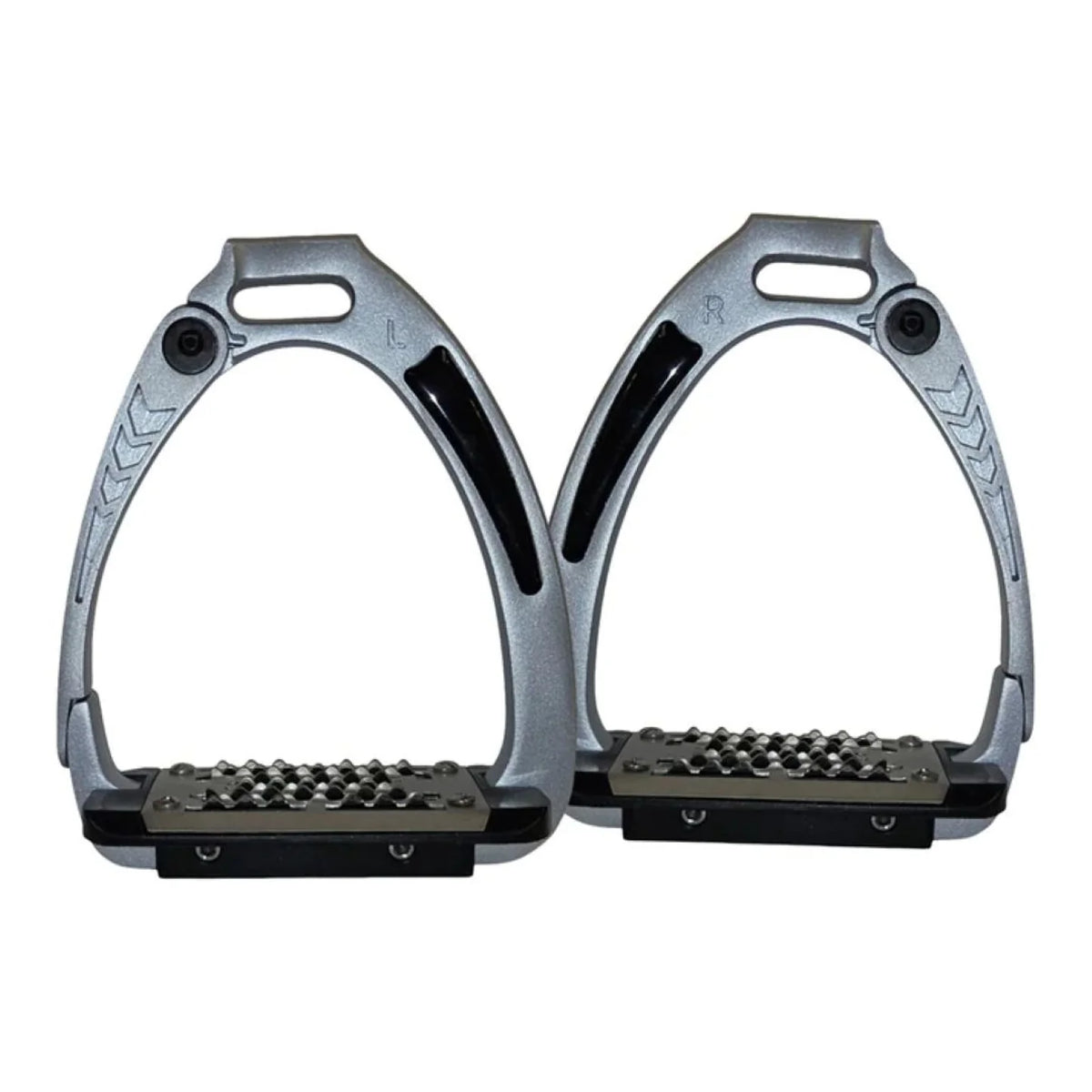 TuffRider Elite Tech Safety Stirrups, Charcoal, 4.75”