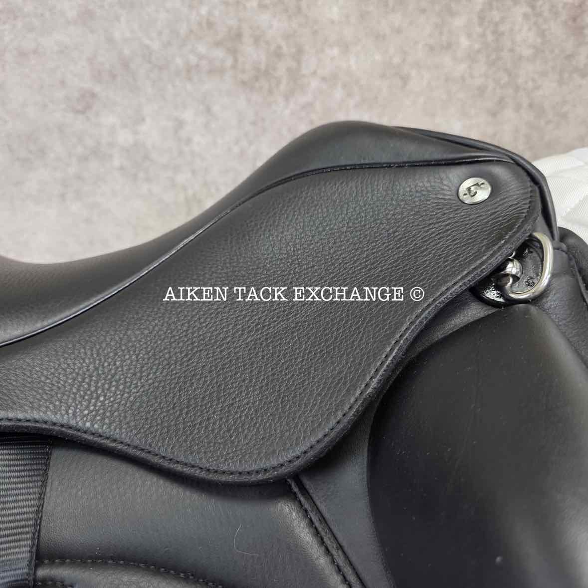 2023 Envy by Custom Saddlery Motion Monoflap Dressage Saddle, 17.5" Seat, Adjustable Tree, Wool Flocked Panels
