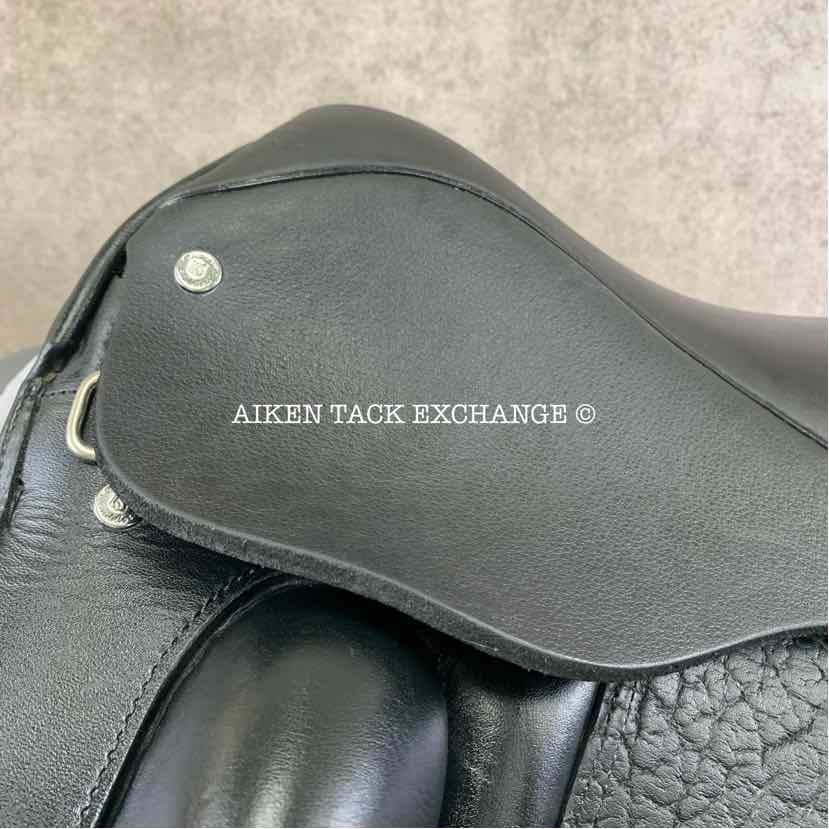 2016 Custom Saddlery Wolfgang Solo Dressage Saddle, 18.5” Seat, Adjustable Tree, Wool Flocked Panels, Buffalo Leather