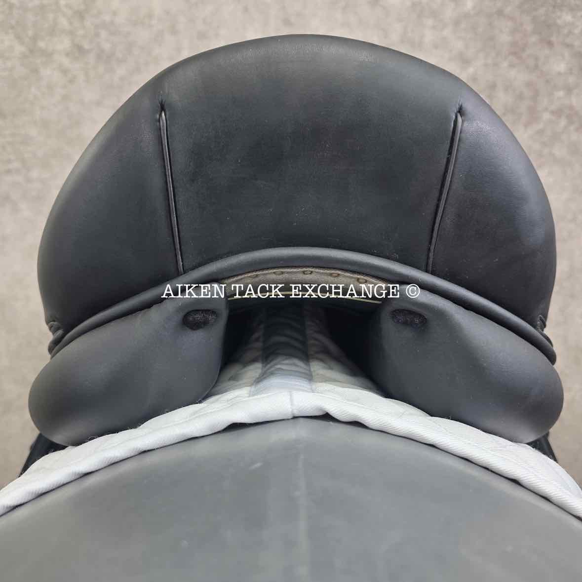 2018 Voltaire Adelaide Monoflap Dressage Saddle, 17" Seat, 1A Flap - Short, Medium Wide Tree, PRO Panels, Full Buffalo Leather