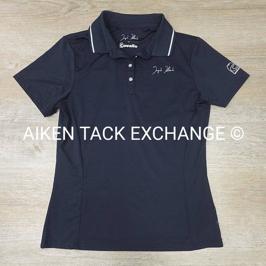 Ingrid Klimke by Cavallo Short Sleeve Polo Top, Size 38