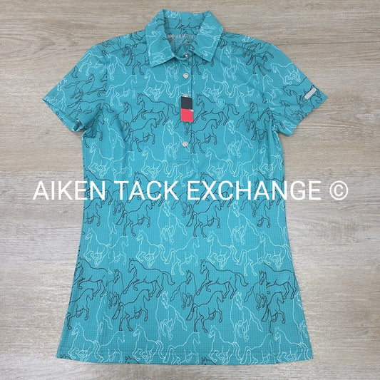 Ariat Tek Motif Short Sleeve Polo Shirt, Brand New, Women's XSmall