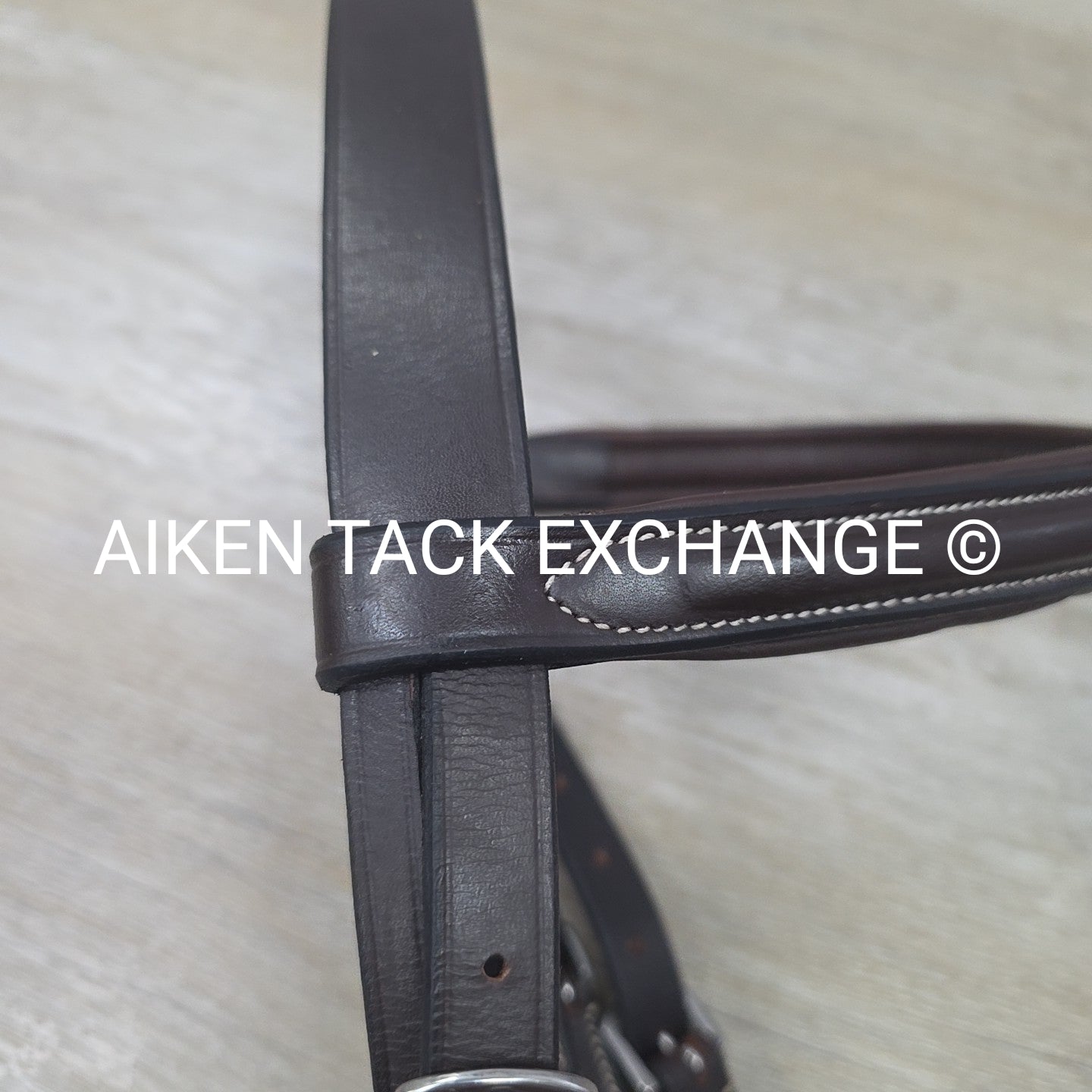 Fancy Stitched Bridle with Matching Reins, Brown, Oversize