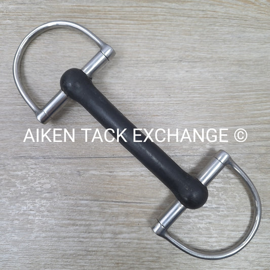 Hard Rubber Mullen Mouth D Ring Bit 5"