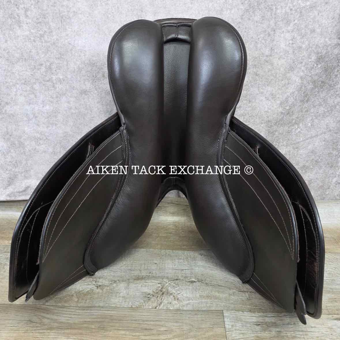 George Gullikson by Ryder Close Contact Jump Saddle, 17.5" Seat, Medium Tree, Wool Flocked Panels