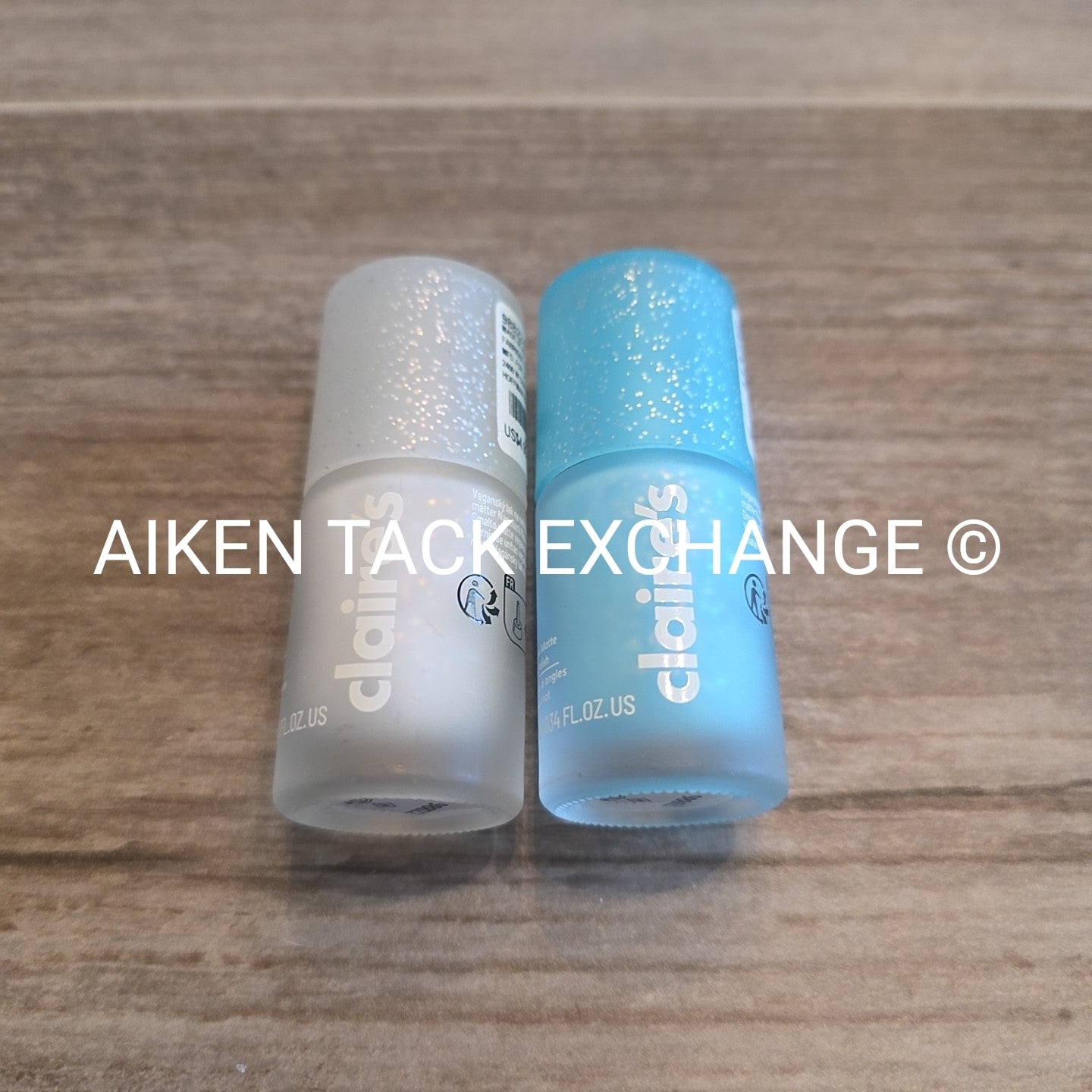 Claire's Matte Glitter Nail Polish - Set of 2