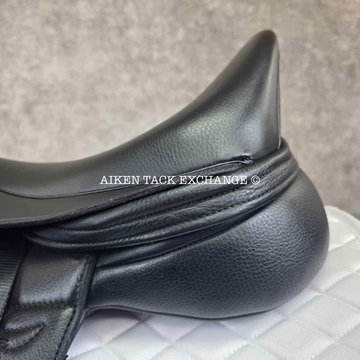 2023 Envy by Custom Saddlery Motion Monoflap Dressage Saddle, 17.5" Seat, Adjustable Tree, Wool Flocked Panels