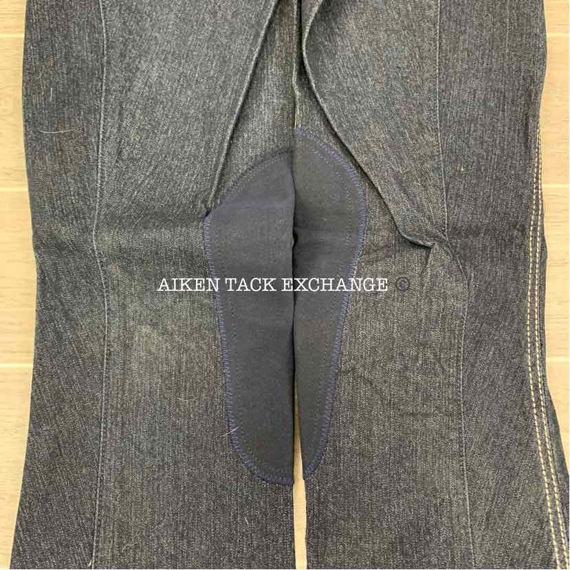 Irideon Boot Cut Denim Knee Patch Breeches, Size 26