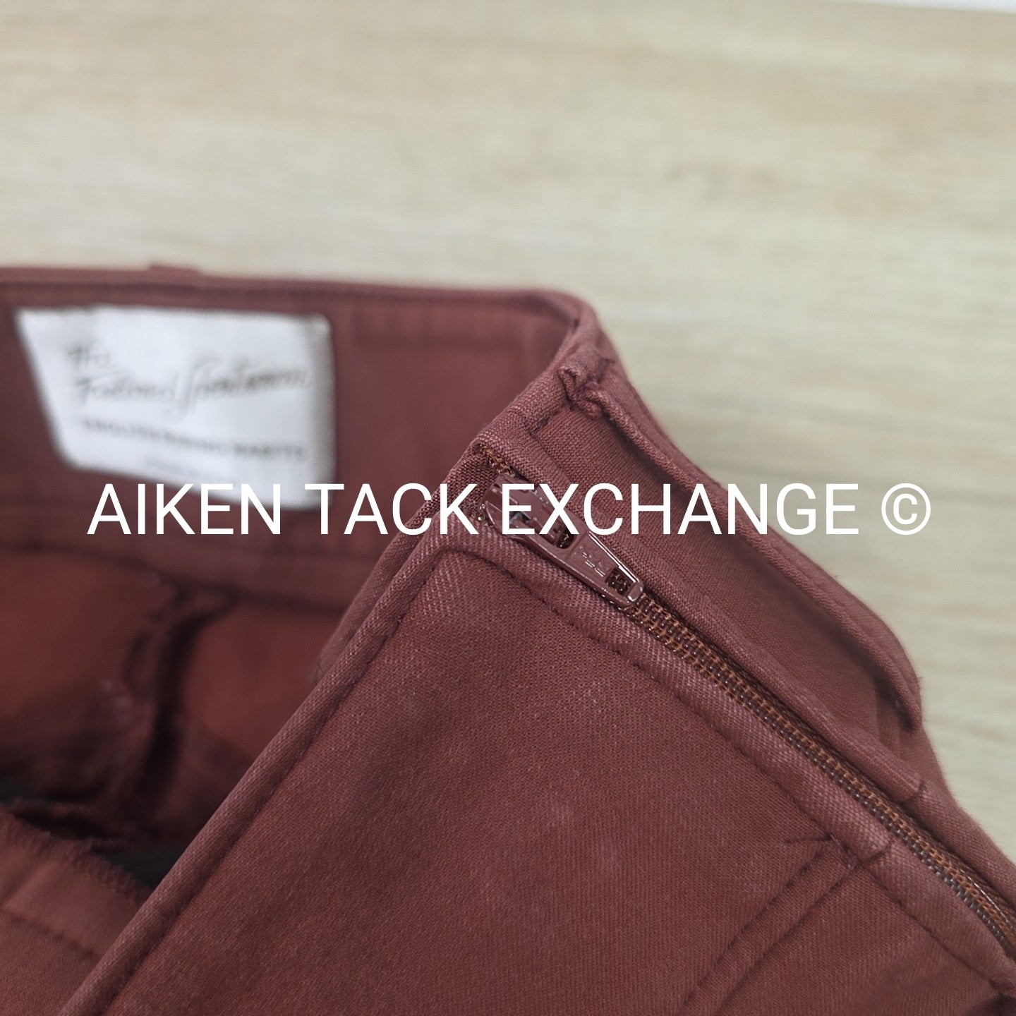 Tailored Sportsman Trophy Hunter Knee Patch Breeches, Redwood, Size 24