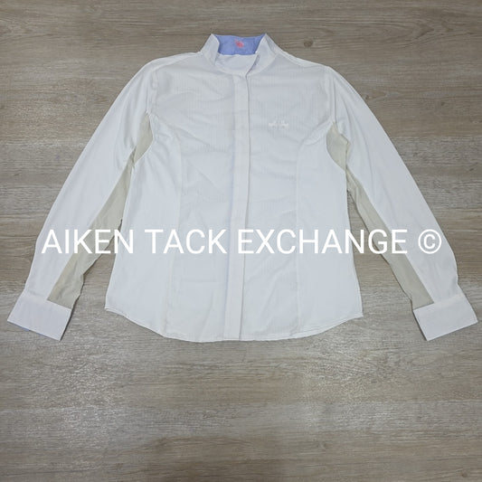 Equine Couture Long Sleeve Sun Shirt Show Shirt, Size Large