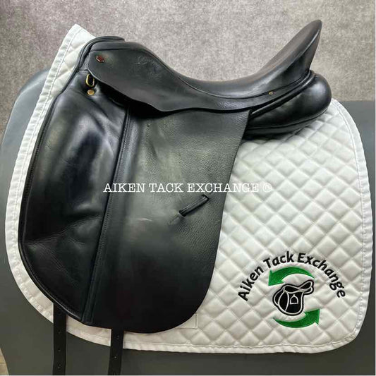 Albion SLK Dressage Saddle, 17.5" Seat, Medium Wide Tree, Wool Flocked Panels