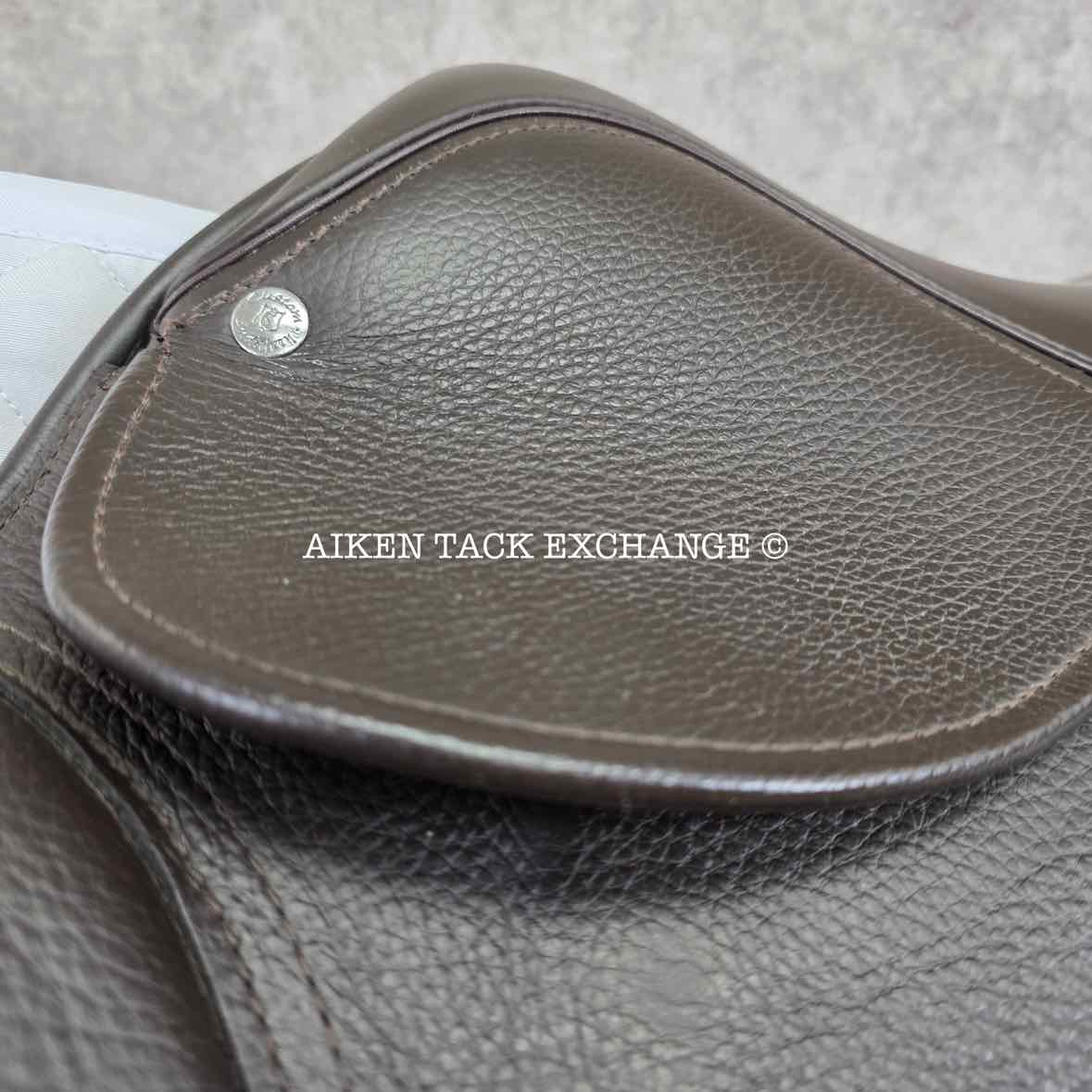 2017 Custom Saddlery Monte Carlo Jr Close Contact Jump Saddle, 15" Seat, Adjustable Tree, Wool Flocked Panels