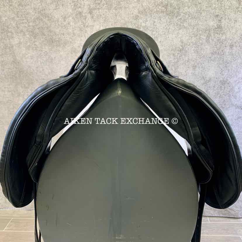 2002 Schleese JES Elite Dressage Saddle, 18.5" Seat, Medium Tree, Wool Flocked Panels