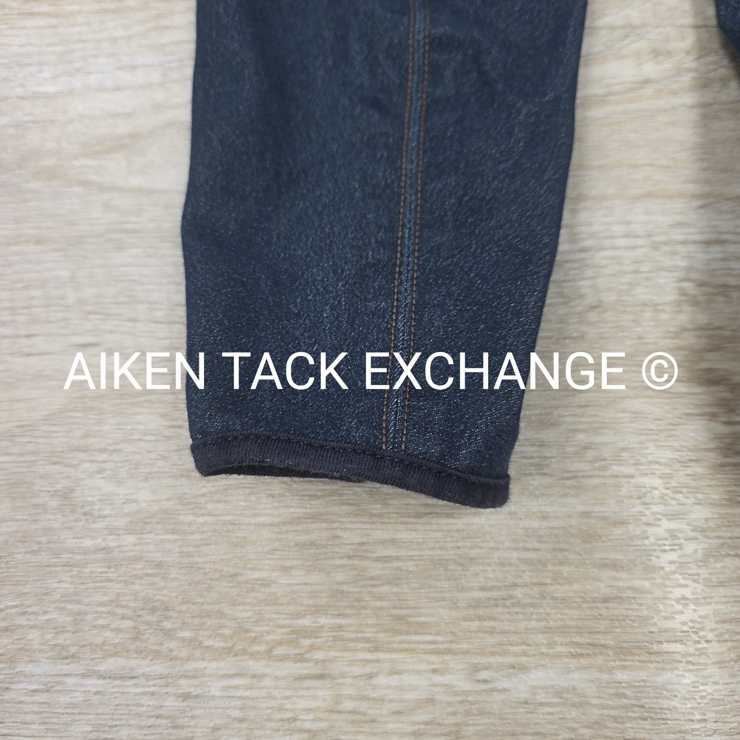 On Course Denim Knee Patch Breeches, Size 26