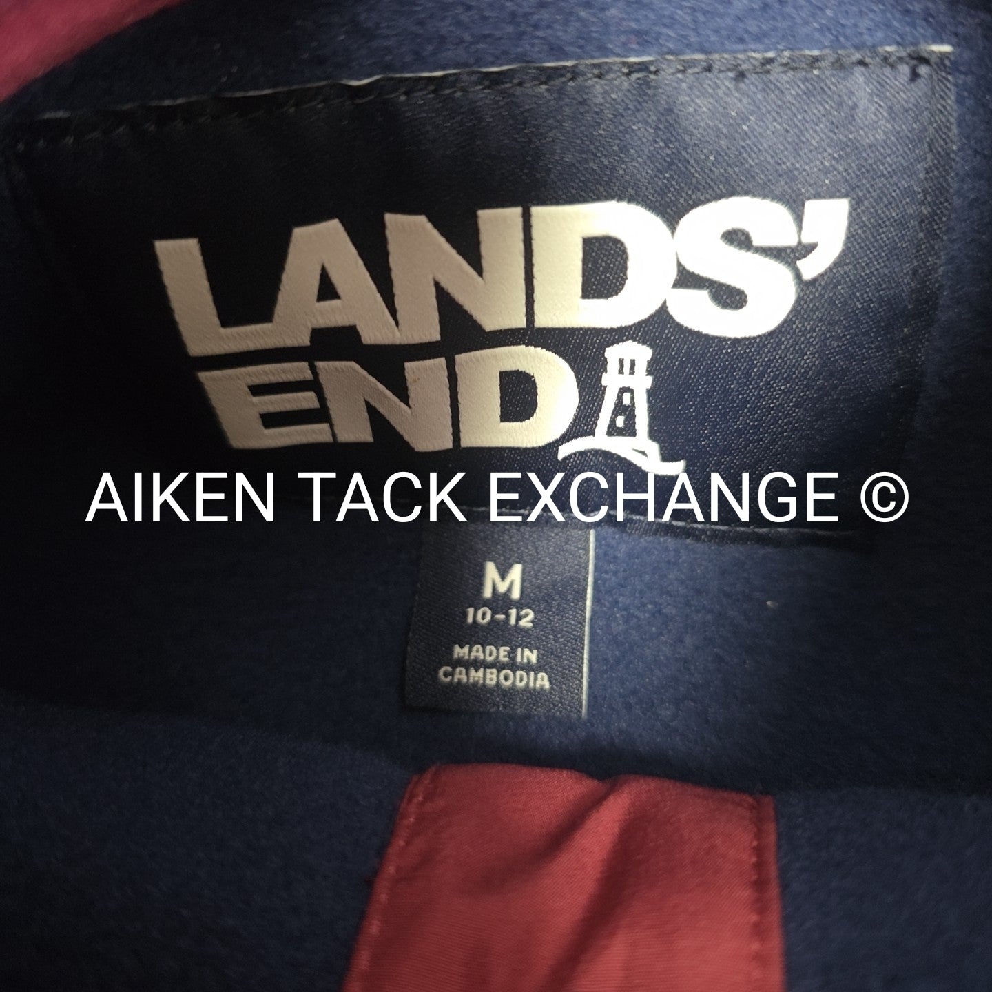 Land's End Long Sleeve Fleece Pull Over, Size Medium