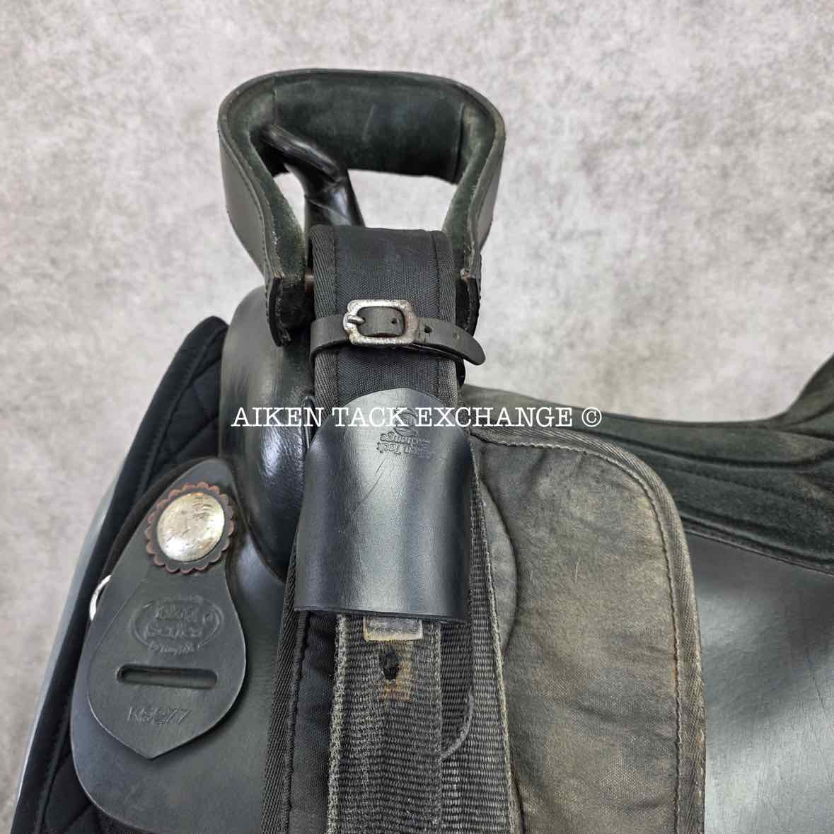 Tough 1 King Series Eclipse Western Saddle, 17" Seat, Wide Tree - Full QH Bars