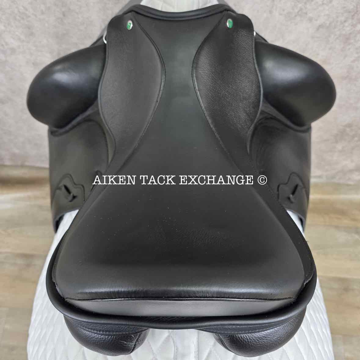 2023 Envy by Custom Saddlery Motion Monoflap Dressage Saddle, 18" Seat, Adjustable Tree, Wool Flocked Panels