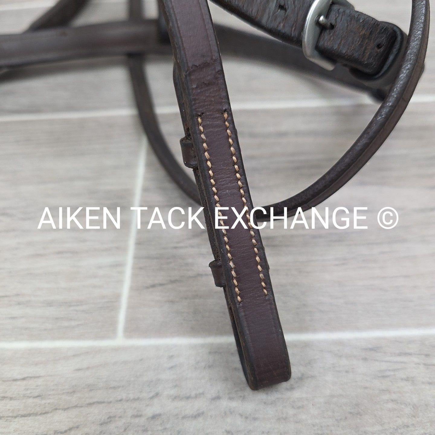 Somerset Plain Raised Bridle, No Reins, Brown, Size Full