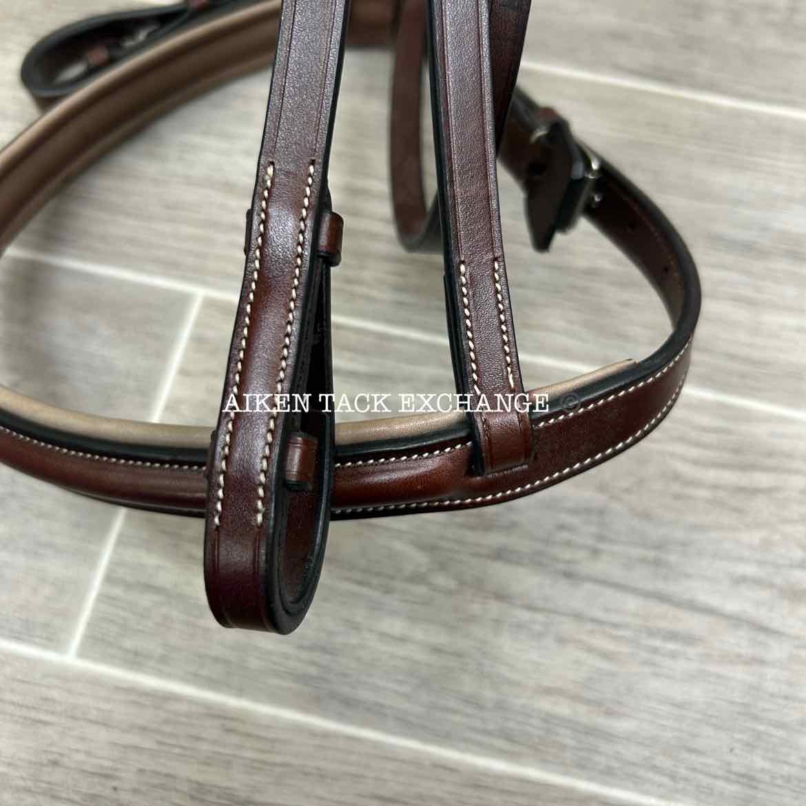 KL Select KL Italia Venezia Hunter Bridle with Reins, Brown, Size Full