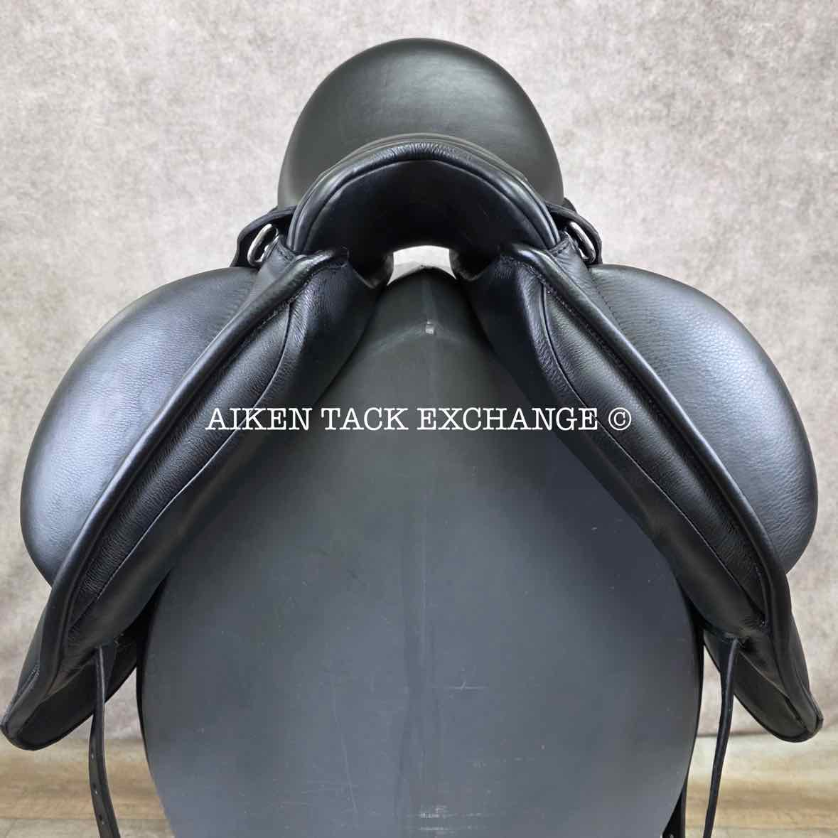2023 Envy by Custom Saddlery Aurora Monoflap Dressage Saddle, 17" Seat, Adjustable Tree, Wool Flocked Panels