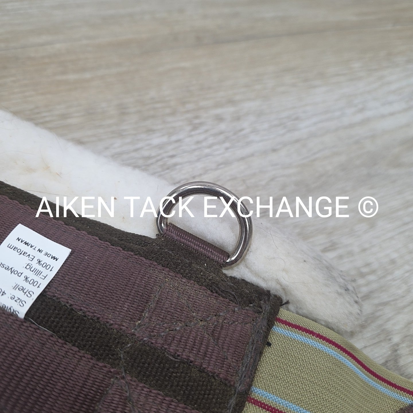 Ovation Fleece Girth with Double End Elastic, Brown, 46"