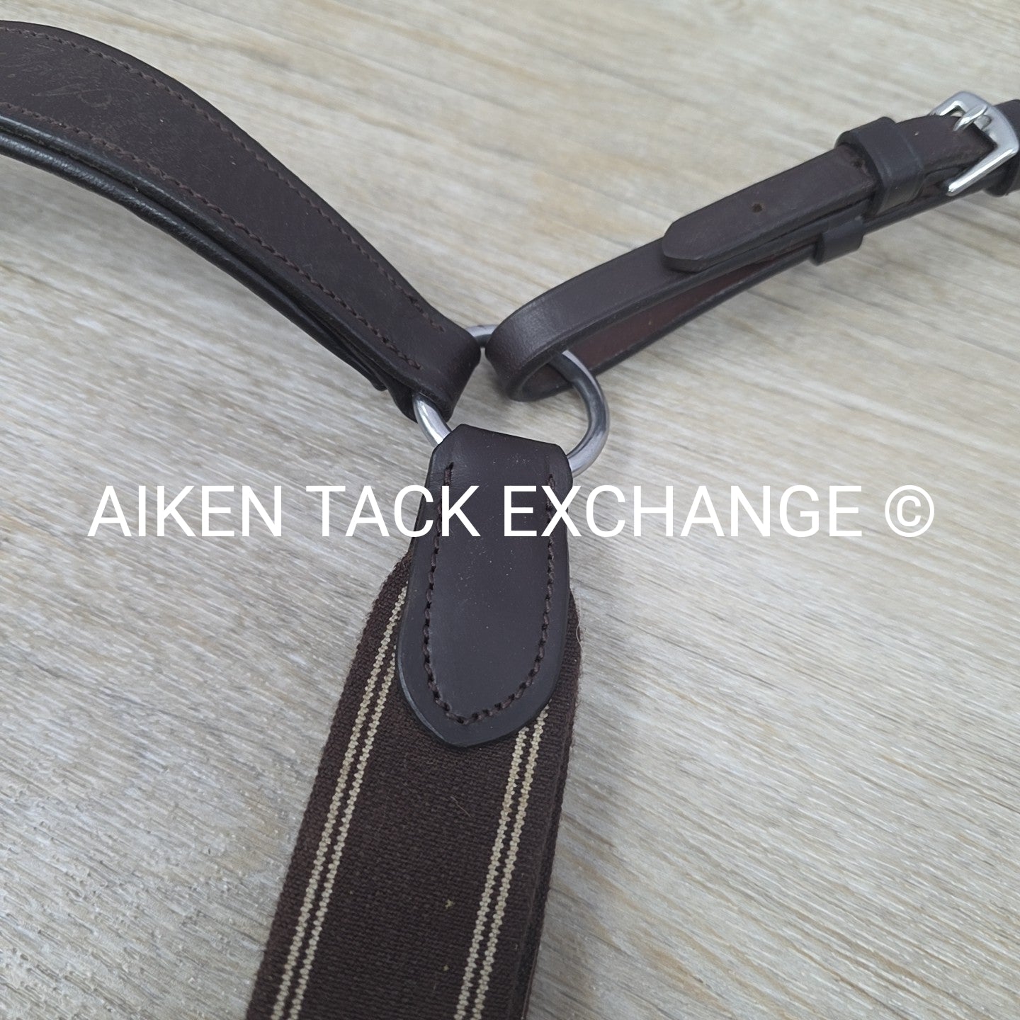 Shires Avignon 5 Point Breastplate with Running Attachment, Brown, Size Full