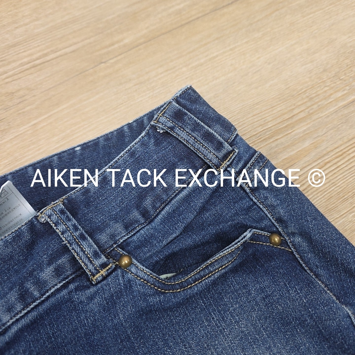 Ariat Denim Knee Patch Breeches, Size 26 R