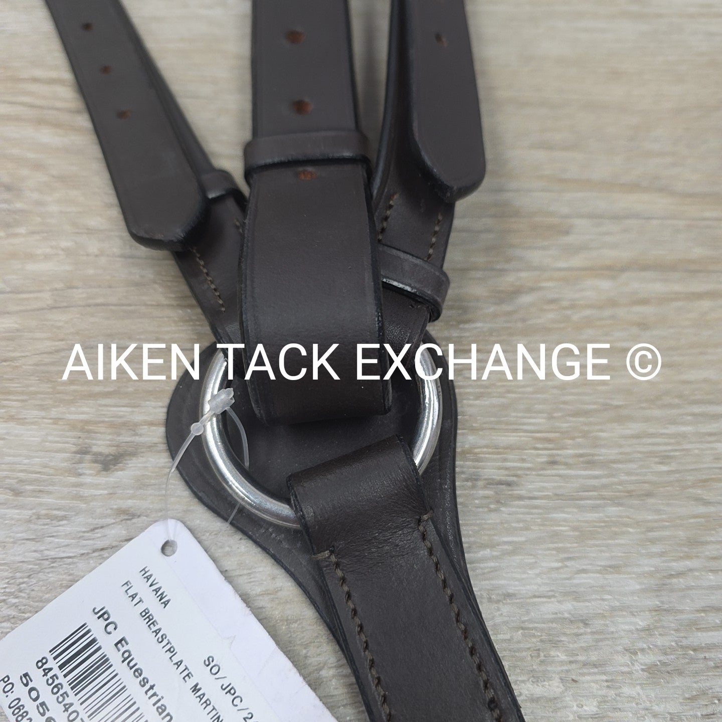 HDR Flat Breastplate with Standing Martingale Attachment, Havana, Oversize