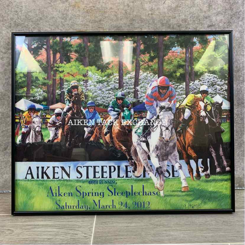 Aiken Steeplechase 2012 Print Signed by Artist D.J. Fitzgerald