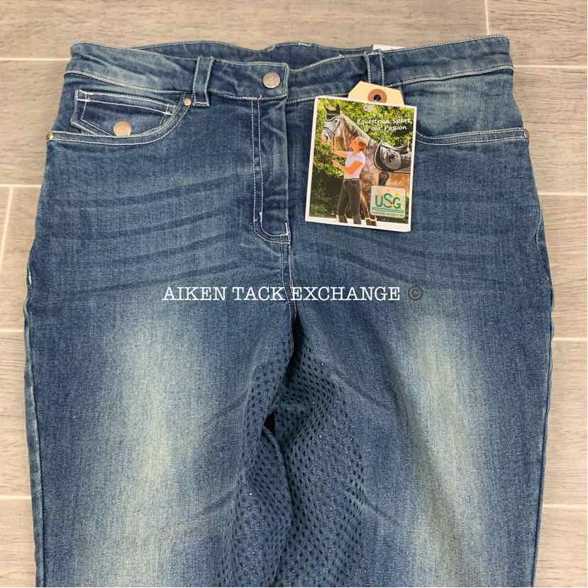 KL Select USG Marina Silicone Full Seat Breeches, Size 26