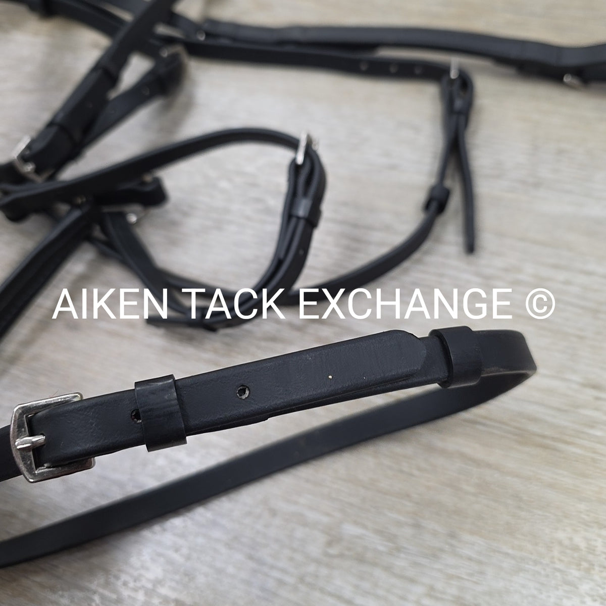 Tekna Synthetic Figure 8 Bridle, No Reins, Black, Size Full