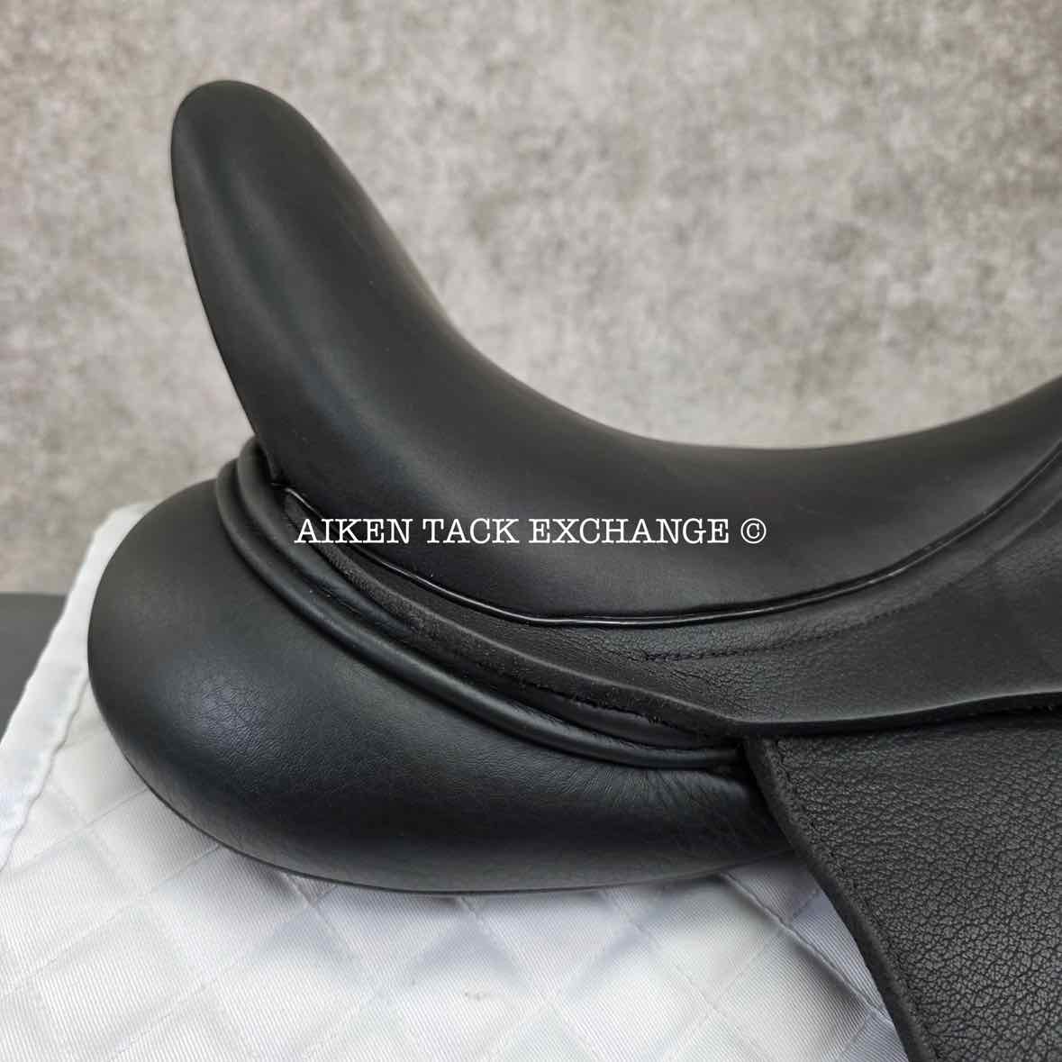 2020 Custom Saddlery Wolfgang Gemini R Monoflap Dressage Saddle, 17.5" Seat, Adjustable Tree, Wool Flocked Panels
