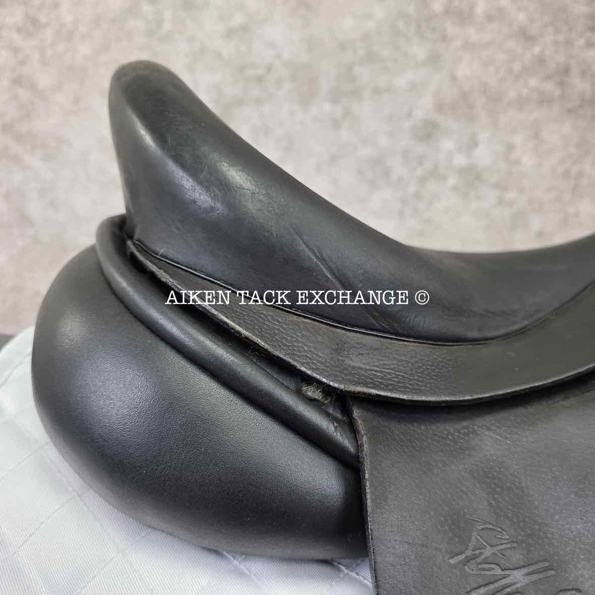 2008 Custom Saddlery Steffen's Advantage Dressage Saddle, 18" Seat, Adjustable Tree, Wool Flocked Panels