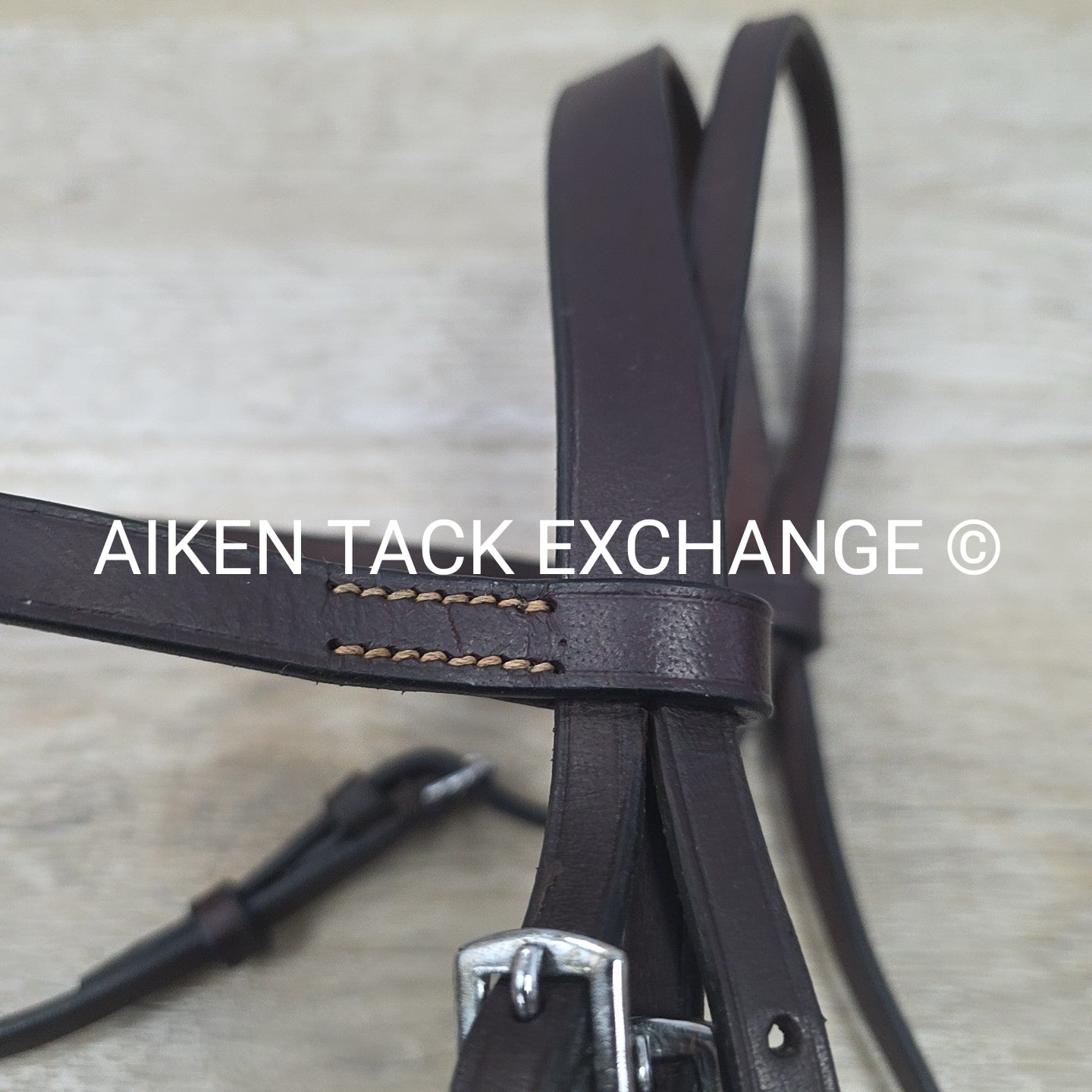 Plain Bridle with Drop Noseband, No Reins, Brown, Size Cob