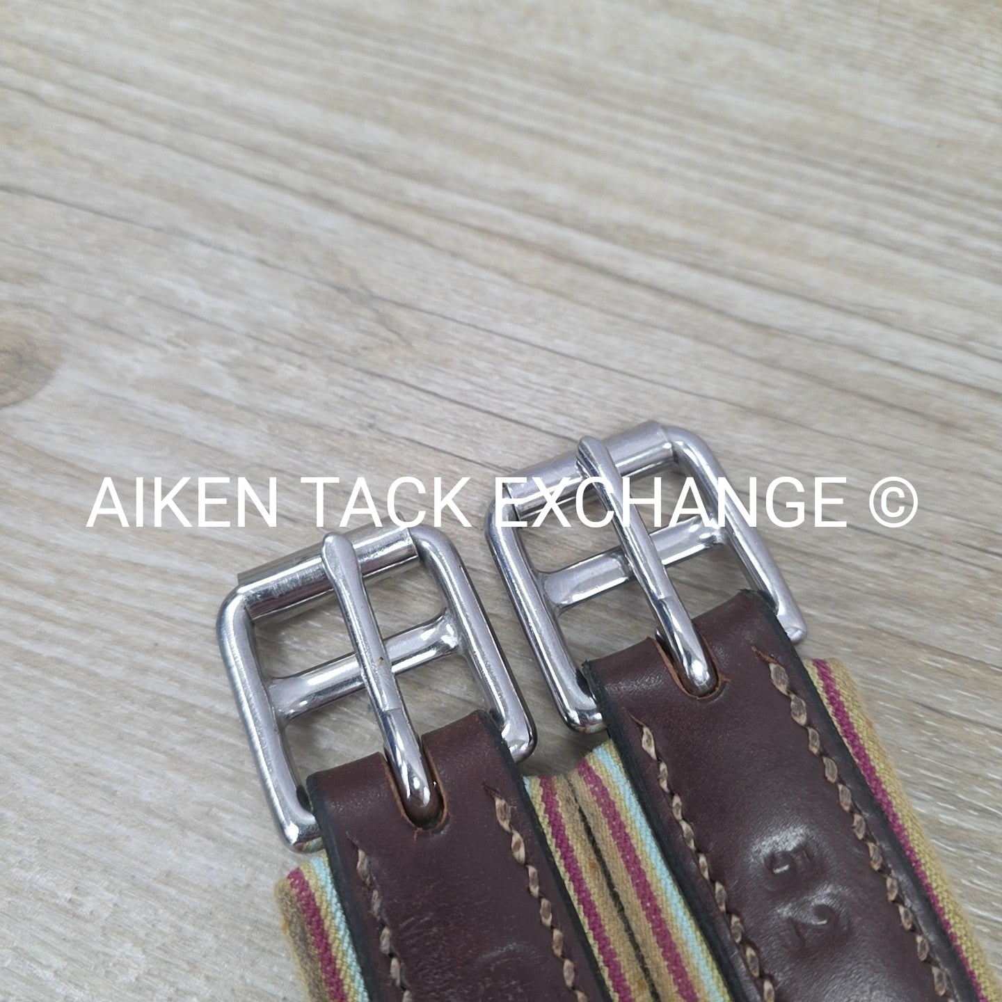 Beval Girth with Single End Elastic, Brown, 52"