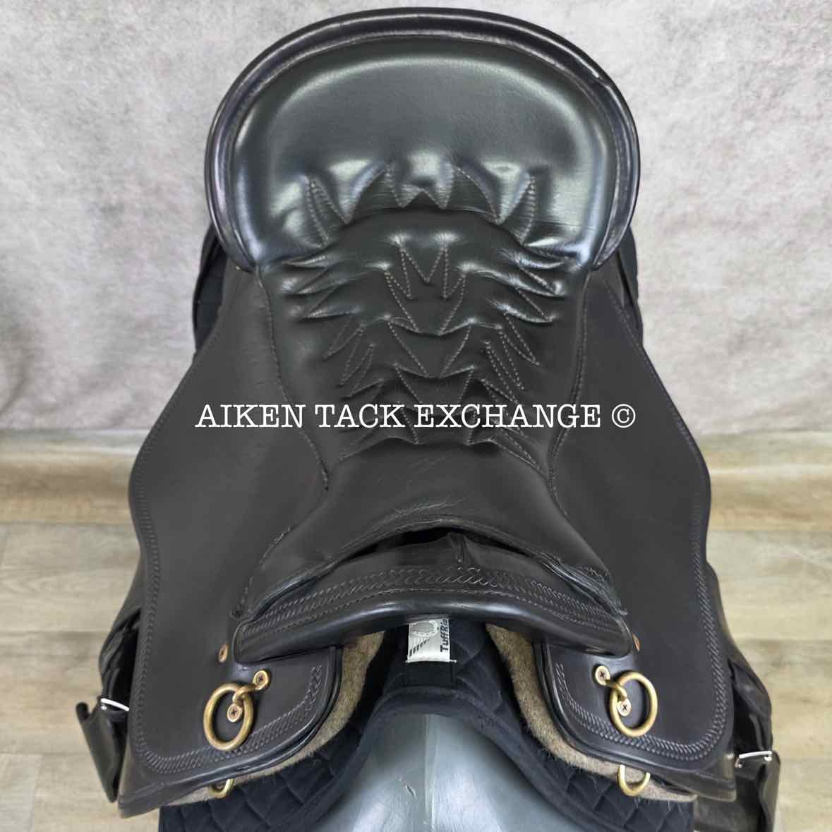 2005 Tucker 146 River Plantation Endurance Saddle, 17.5" Seat, Medium Tree - Semi QH Bars