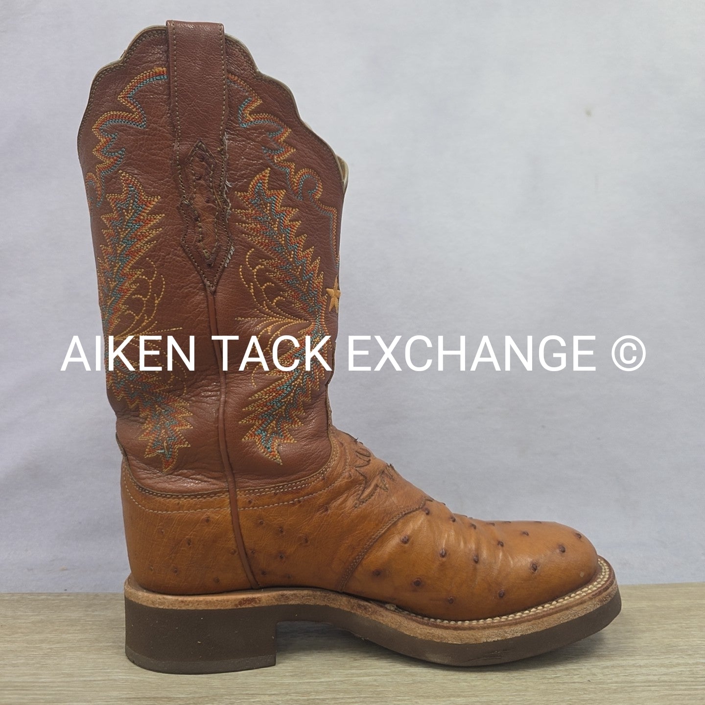 Lucchese 2000 Ostrich Boots, Size 6.5