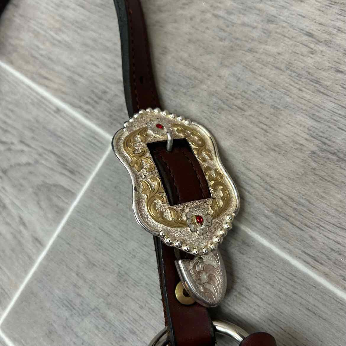 Kathy's Show Equipment #250 Santana Halter with Matching Leather Show Lead
