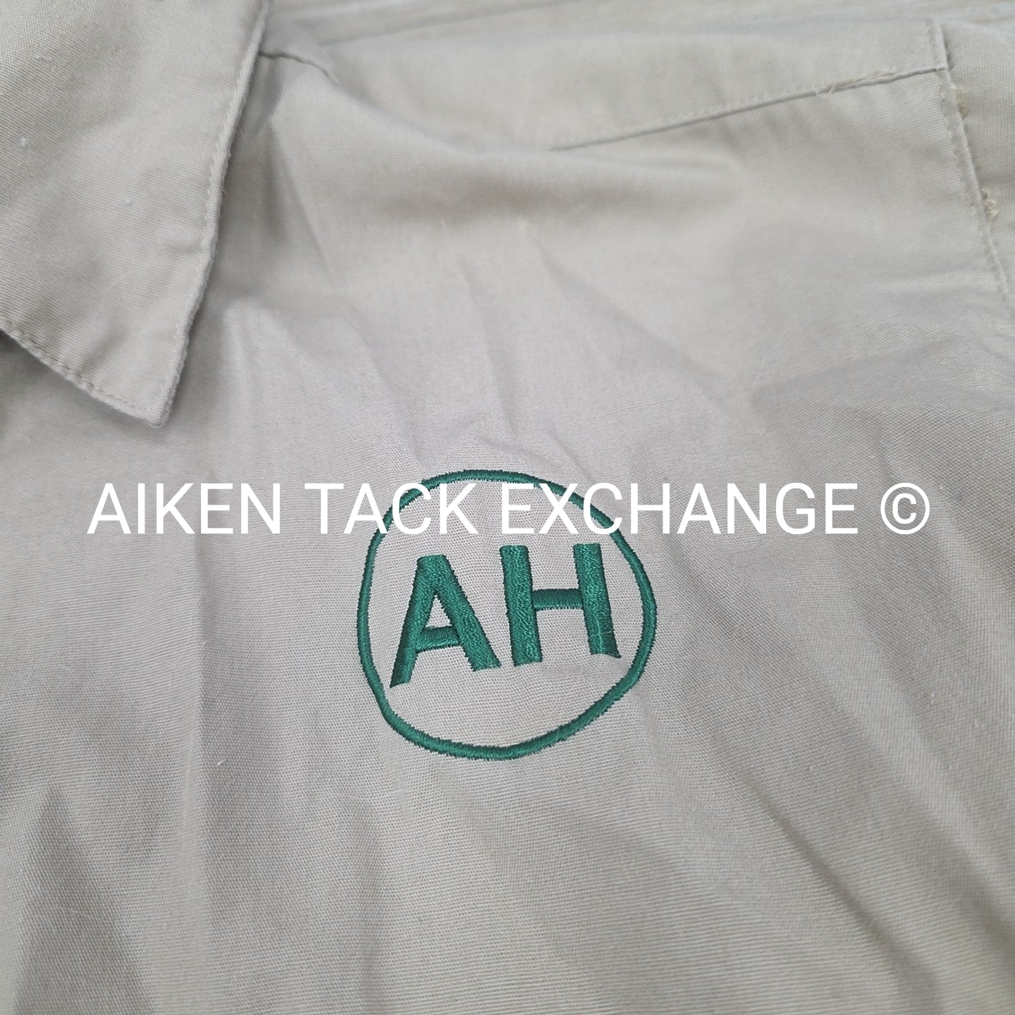 Aiken Hounds Long Sleeve Button Down Top, Size Small
