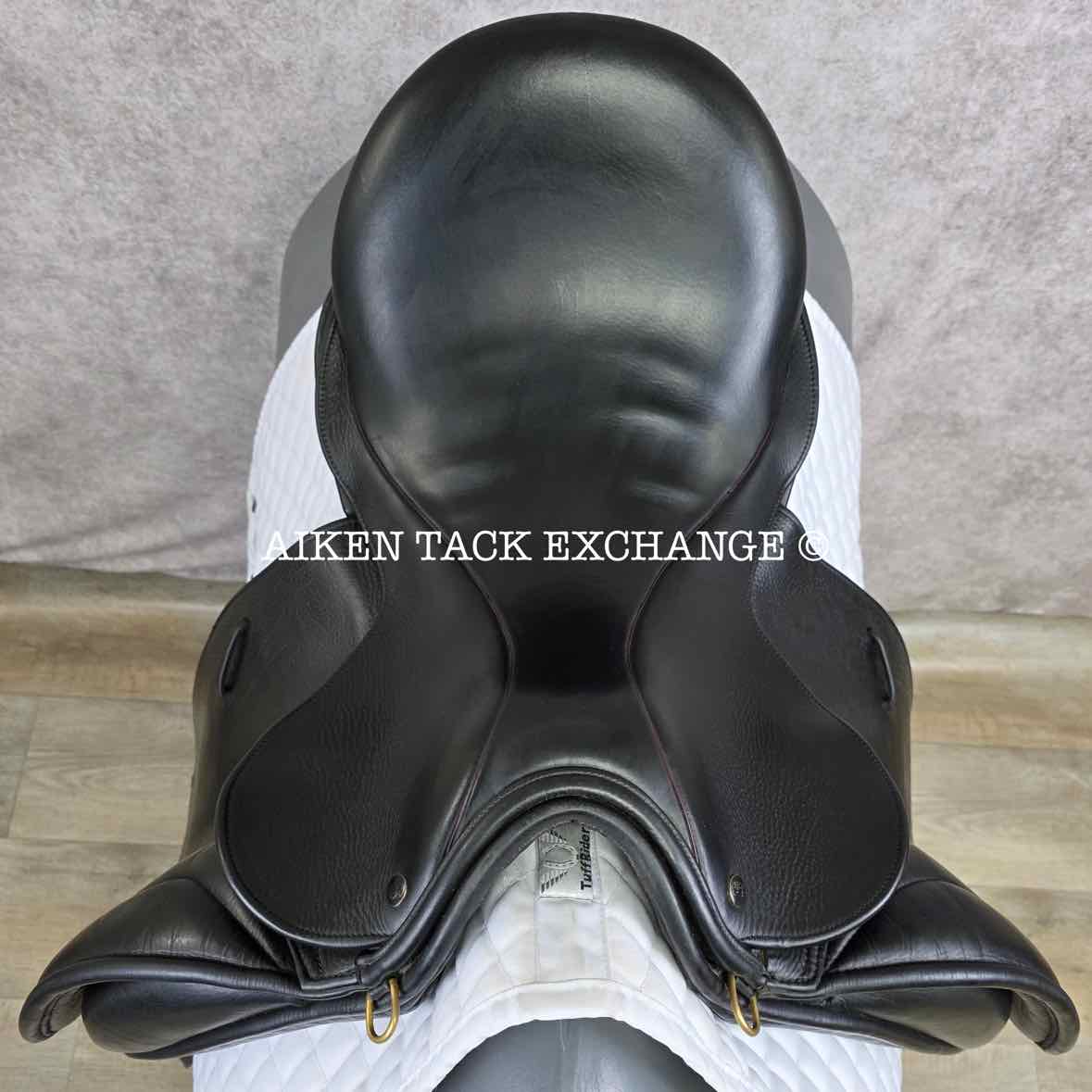JRD Alvina Dressage Saddle, 18" Seat, Medium Wide Tree, Wool Flocked Panels