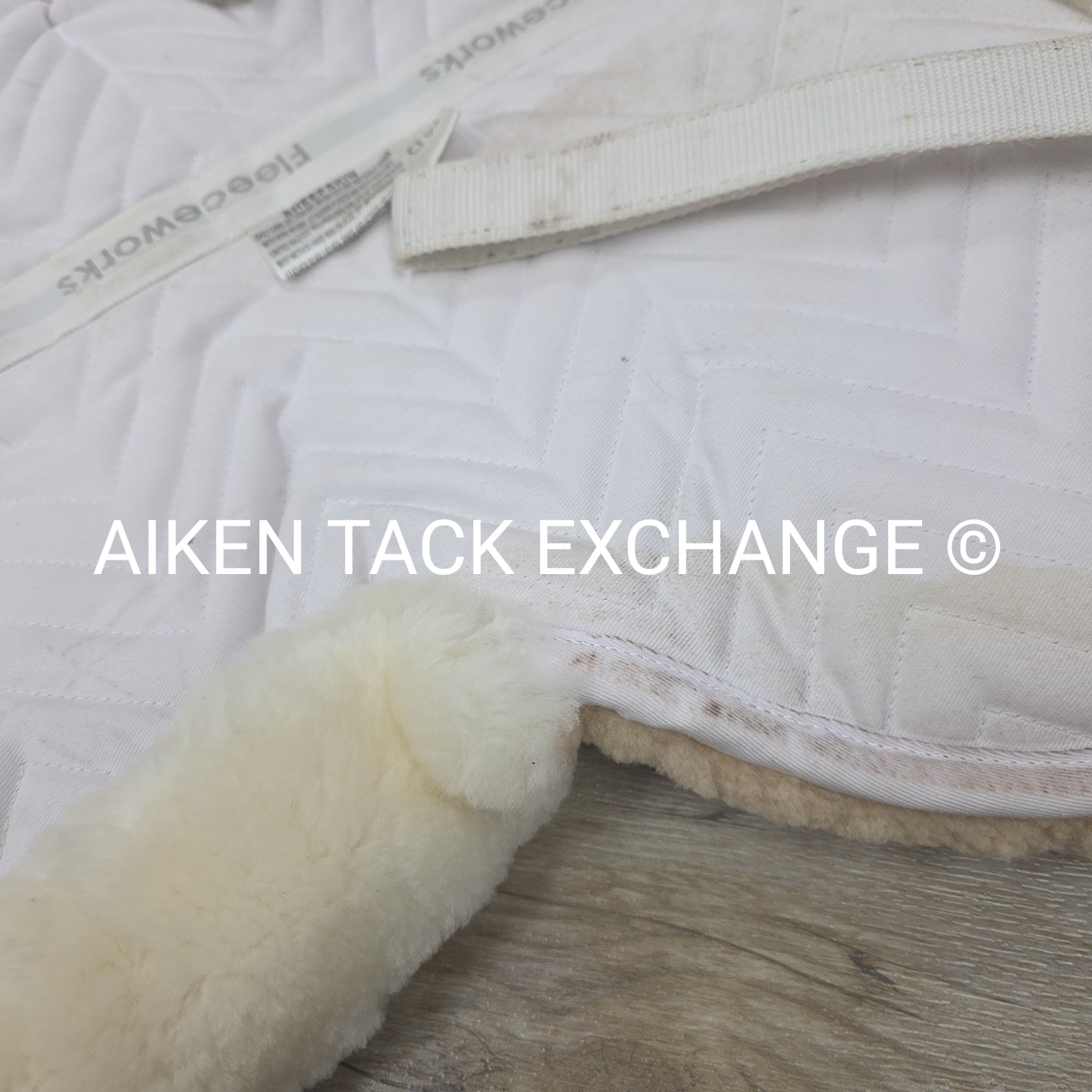 Fleeceworks Perfect Balance Rolled Edge Sheepskin Half Pad with Front Shims, Siz