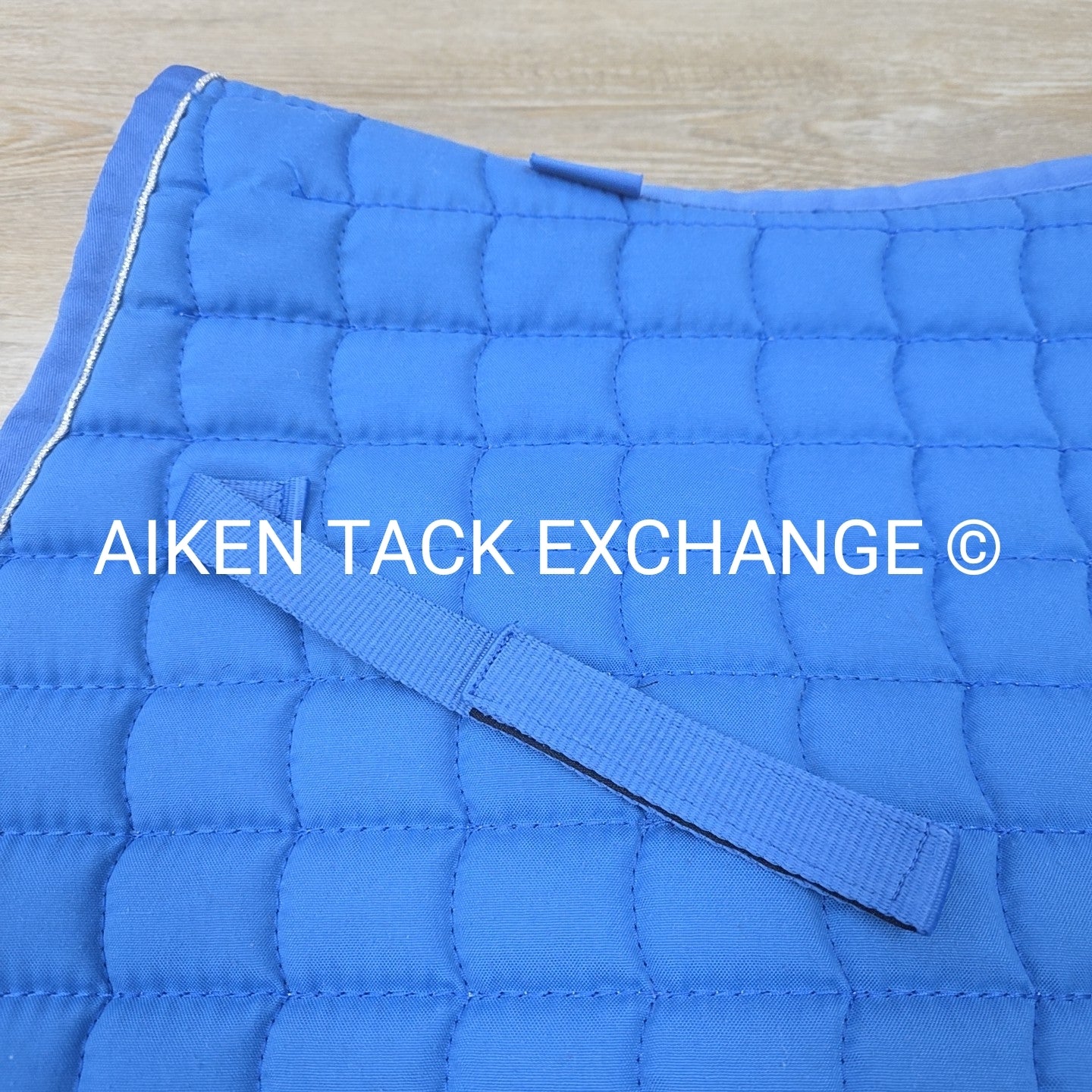 Horze All Purpose Saddle Pad, Blue/Silver, Size Full
