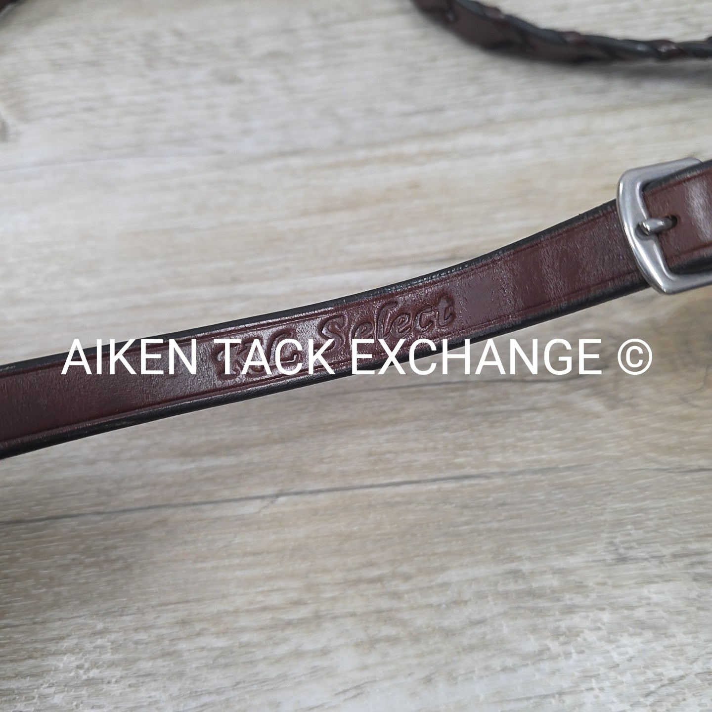 KL Select Round Raised Fancy Stitched Laced Reins, Brown, Size Full
