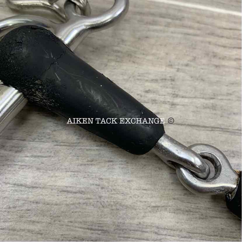 Single Joint Rubber Pelham Bit (has chew marks & blemishes) 4.25"