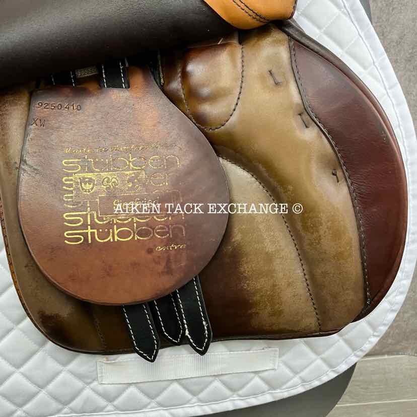 Stubben Siegfried Extra Saddle, 19" Seat, XW Tree, Wool Flocked Panels