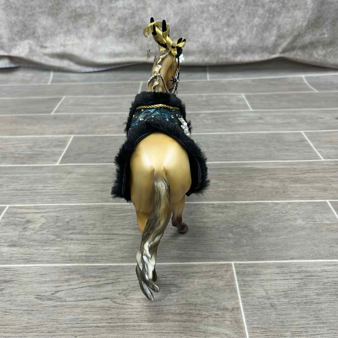 Breyer Brown Prancing Stallion with Holiday Blanket