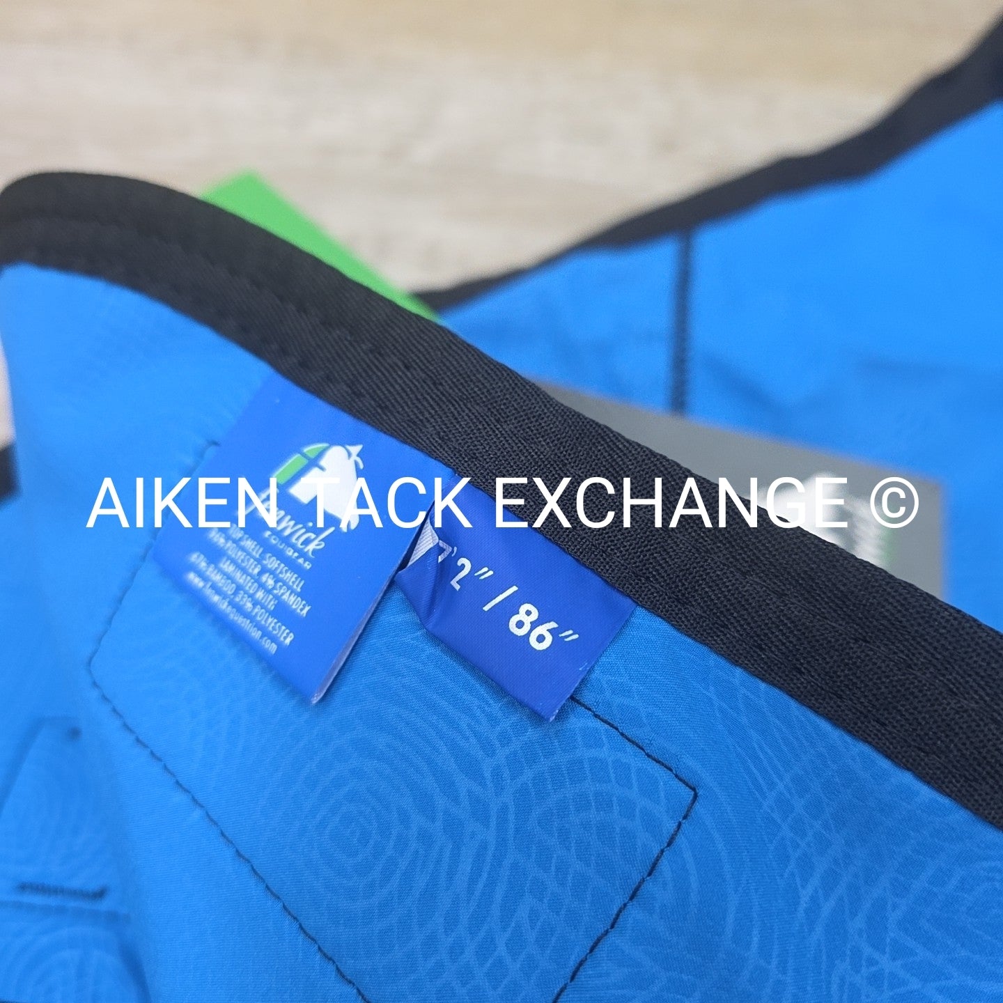 Fenwick Equestrian Softshell Therapeutic Bamboo Blanket, Blue, Size 86"