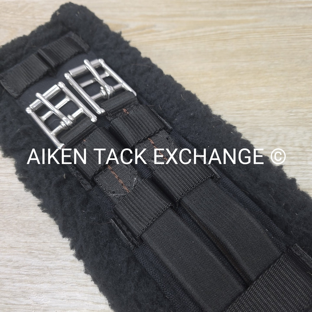 Ovation Fleece Dressage Girth, Black, 24"